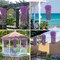 4-Pack Artificial Hanging Flower Vines – Purple Silk Hanging Plants for Home, Garden, Patio, Porch, Wedding & Indoor Outdoor Decor
